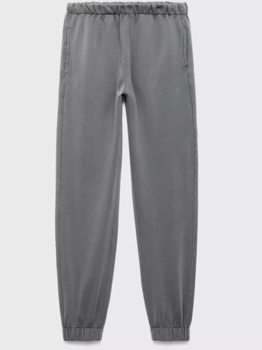 Grey Cotton Joggers with elastic waist Size XS, Mango, New without tag - Picture 3 of 7